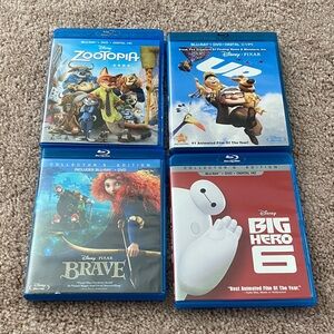 Disney Blu-ray Set with 4 movies